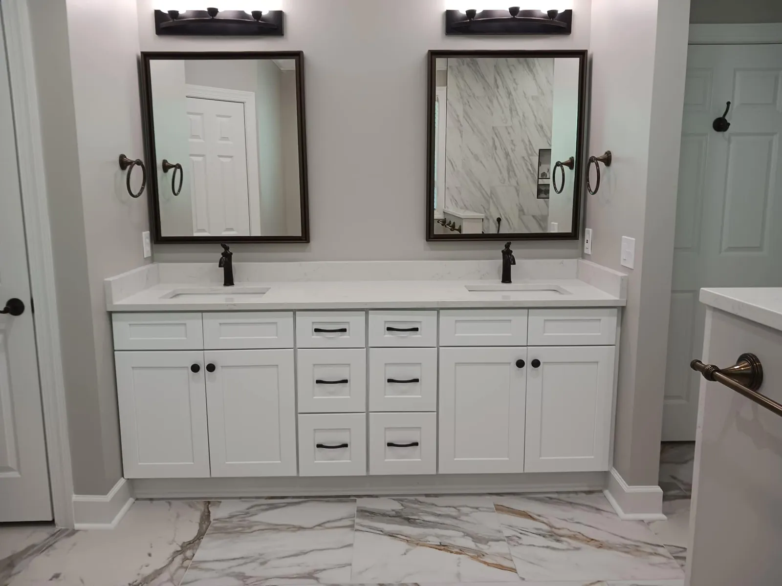 A double vanity in Governors Square
