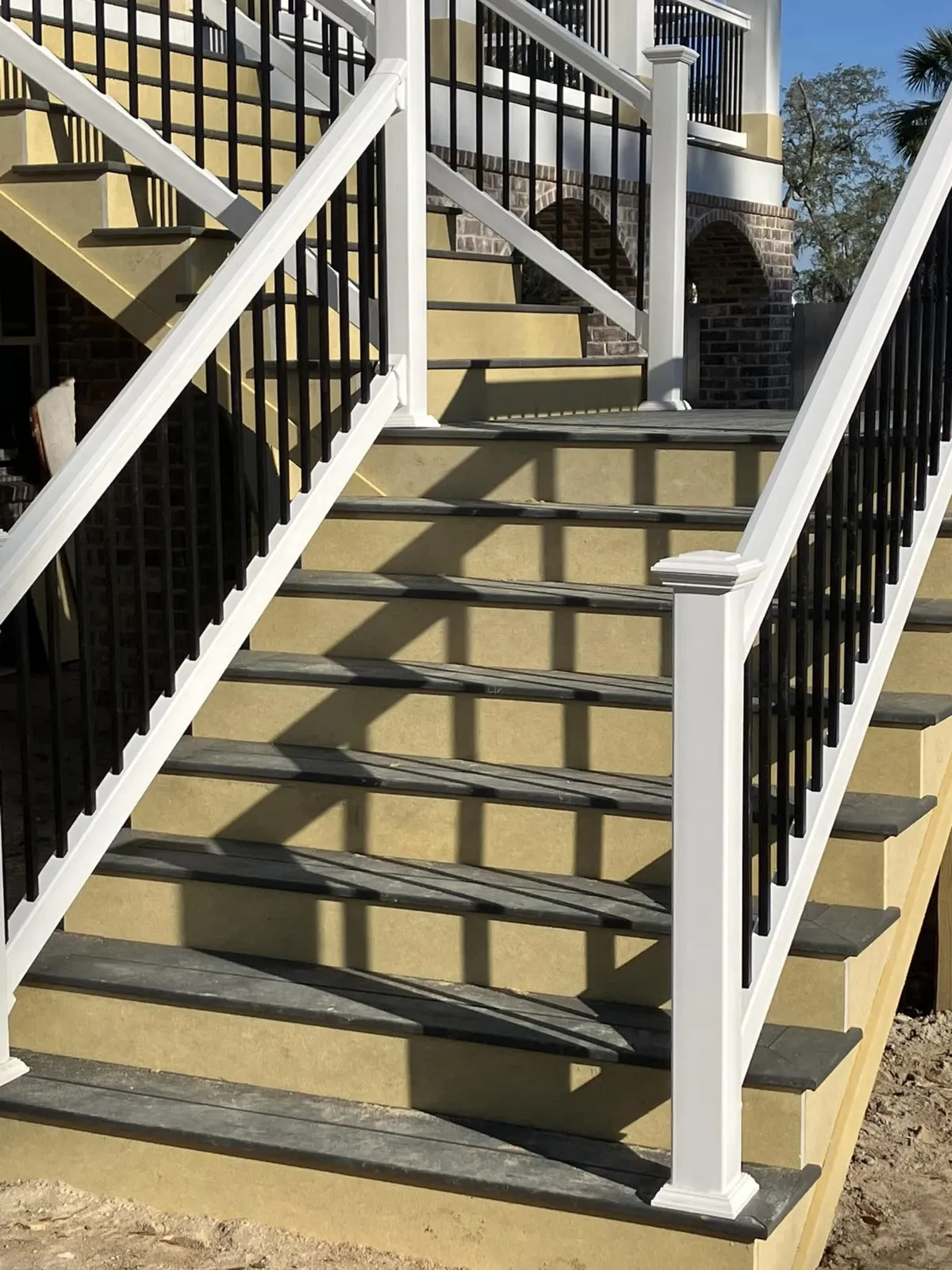 Siding repair and a whole-house repaint on the Landings, a week ahead of schedule
