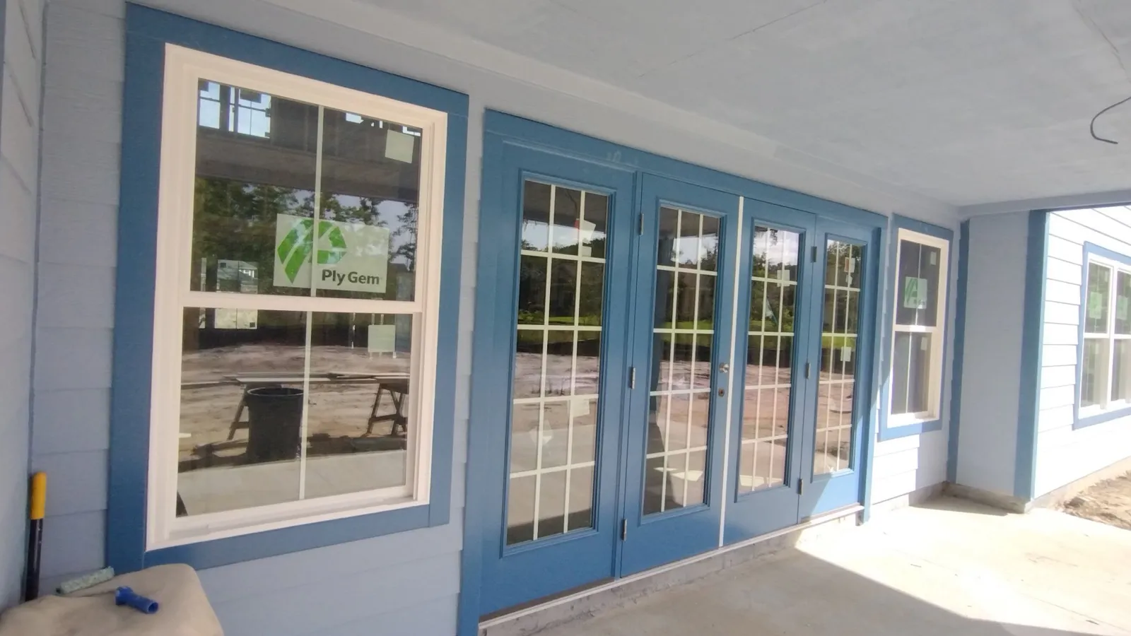 The same home: the back porch