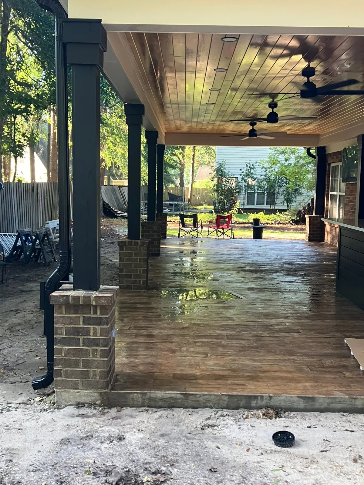 The Rincon pavilion, finished for the Fourth of July