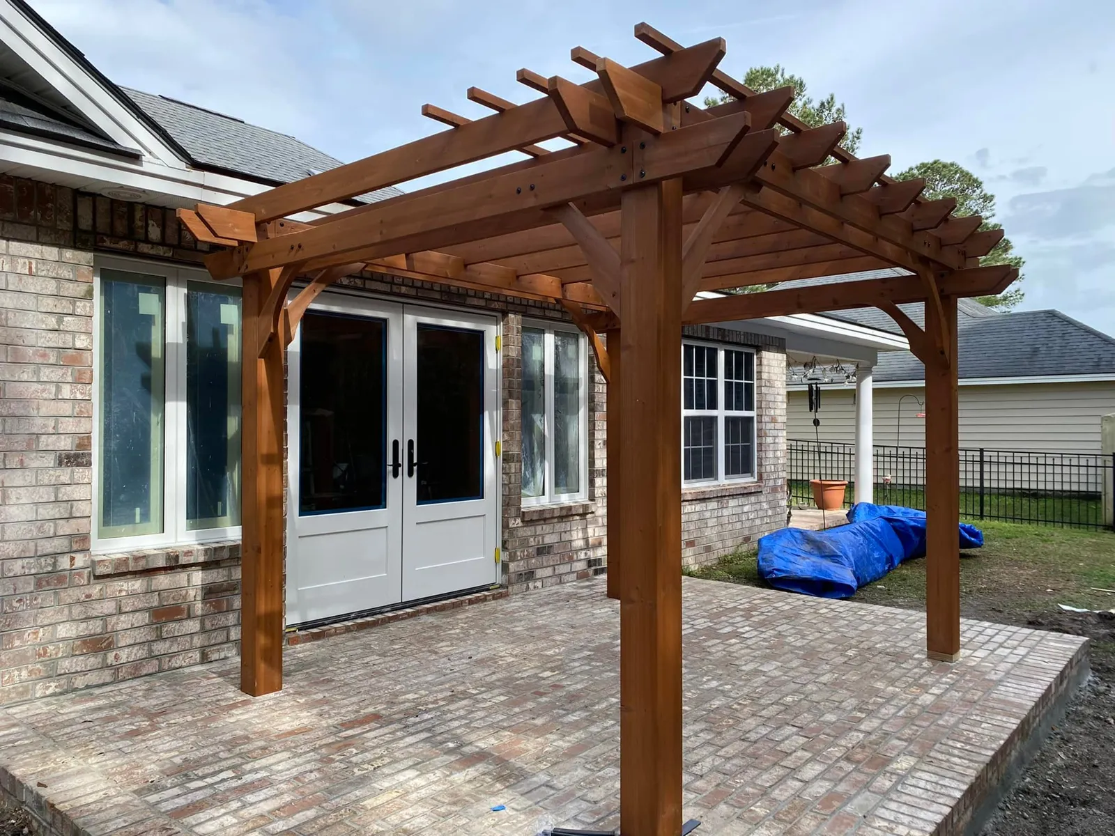 A room addition, patio and pergola in Pooler